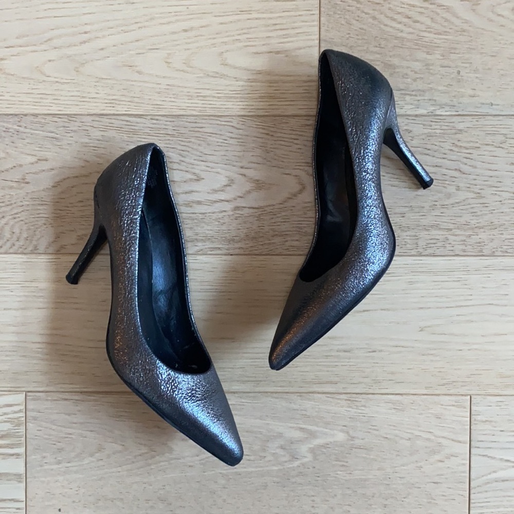 Nine West | Gunmetal Metallic Heels